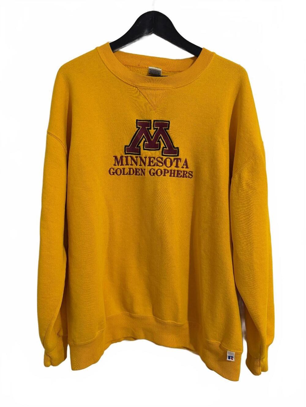 Vintage Minnesota Gophers Gold Crewneck Sweatshirt Size XXL